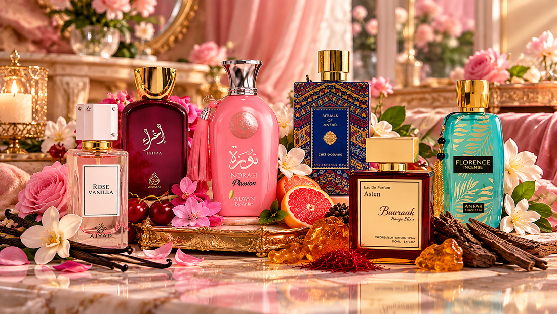 Best long lasting perfumes for women from London Musk featuring floral, vanilla, amber and woody fragrances