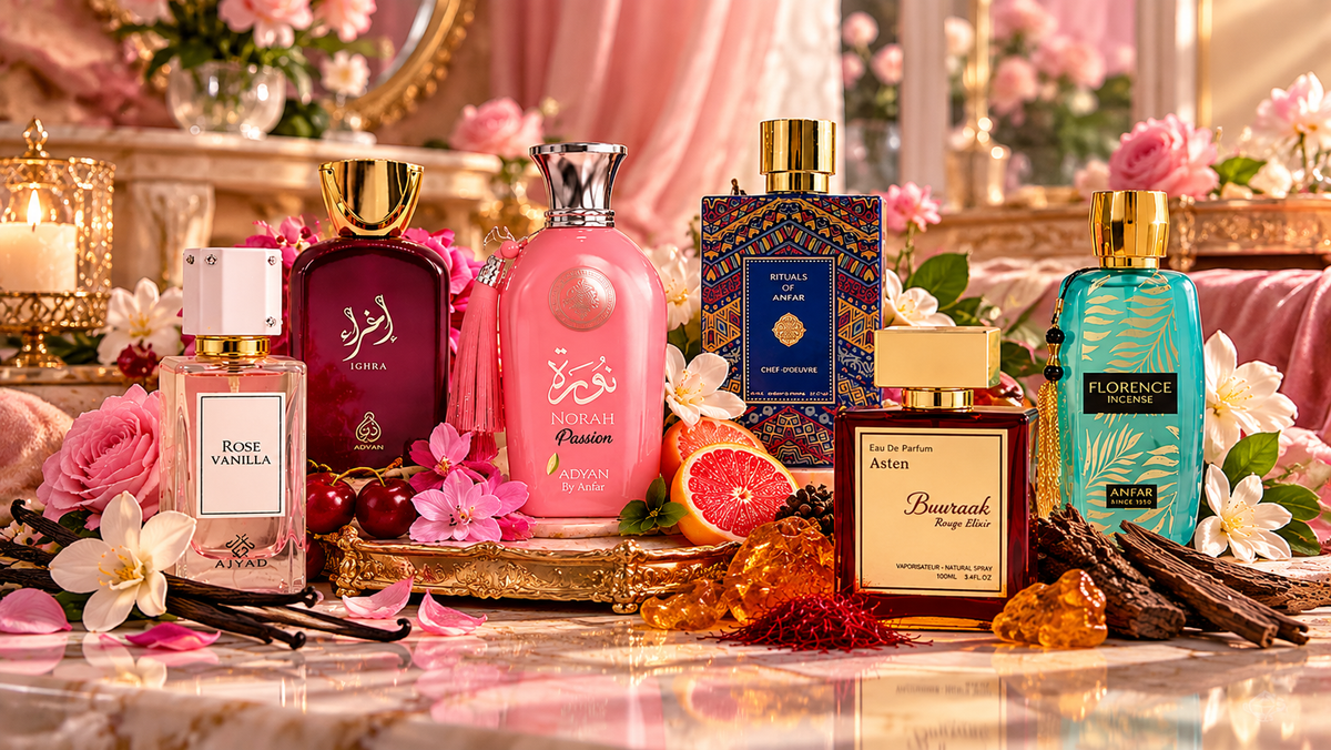 Best long lasting perfumes for women from London Musk featuring floral, vanilla, amber and woody fragrances