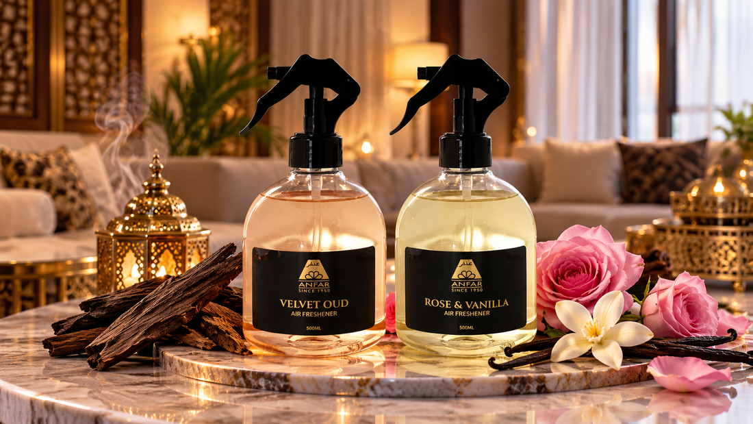 Best Room Spray UK – Velvet Oud and Rose Vanilla Arabian Air Fresheners