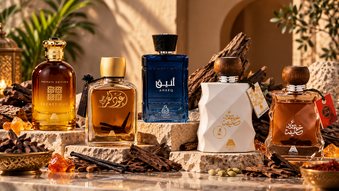 Cheap long lasting perfumes from London Musk with oud and amber notes for all-day fragrance