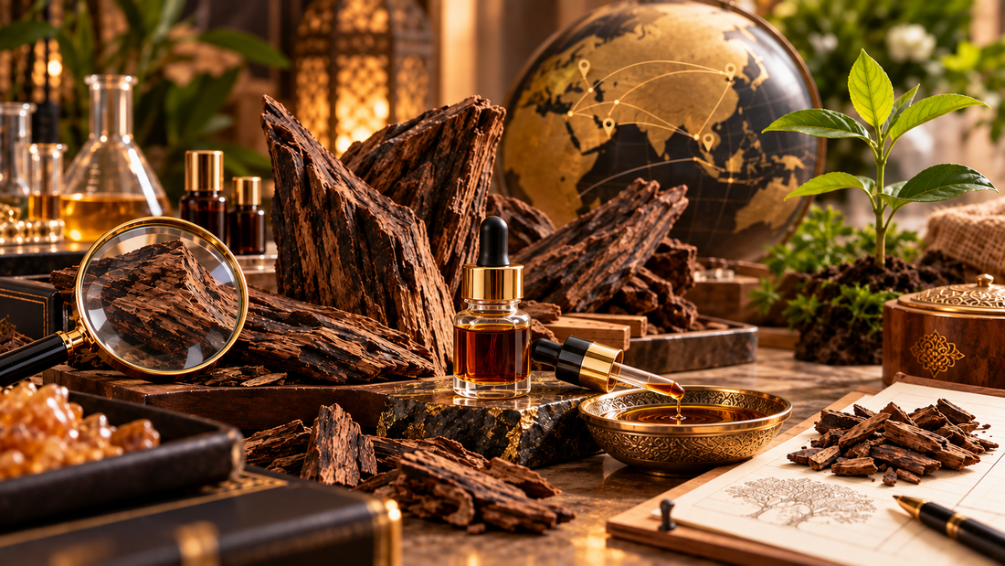 Ethical oud oil supplier with premium agarwood oil, sustainable sourcing and quality testing