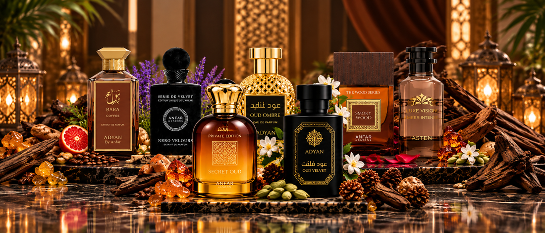 Expensive perfumes for men featuring luxury oud, coffee, woody and amber fragrances from London Musk