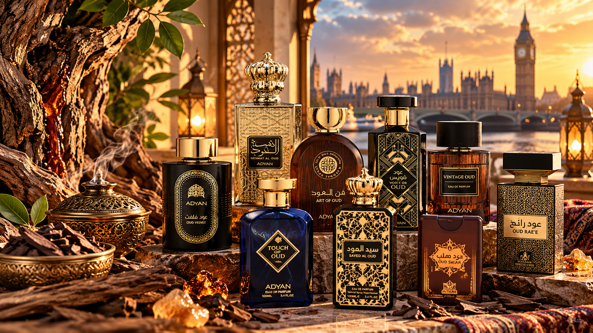 Real oud journey from agarwood tree and resin to luxury oud perfumes at London Musk