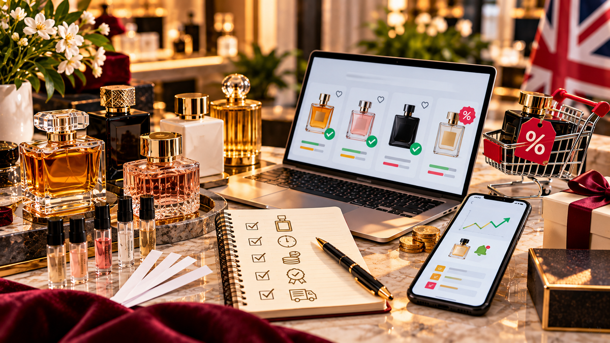 Best perfume deals UK 2026 with fragrance price comparison, samples and smart savings