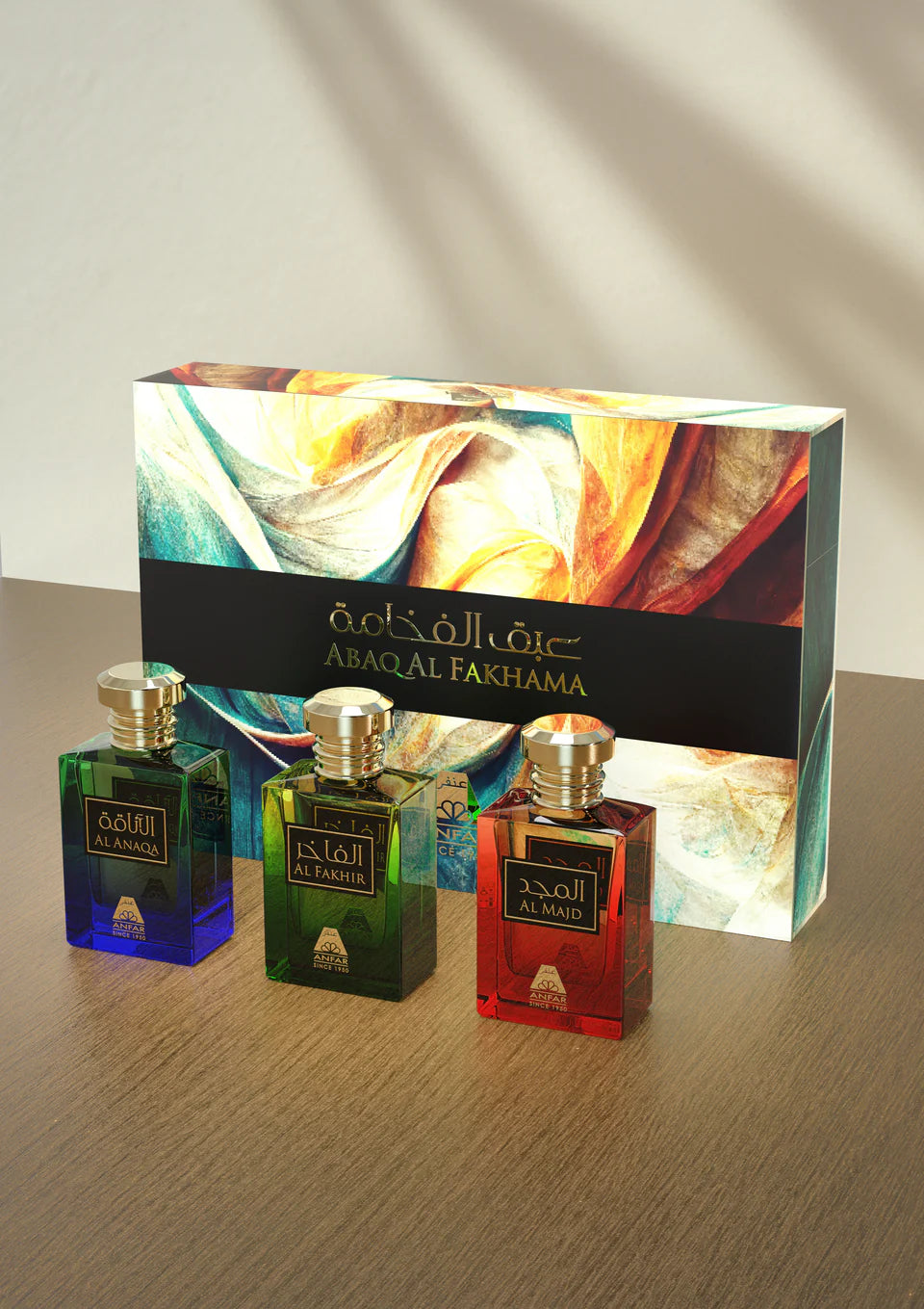 Abaqal Fakhama Luxury Gift Set by Anfar – 3 x 100ml Extrait de Parfum
