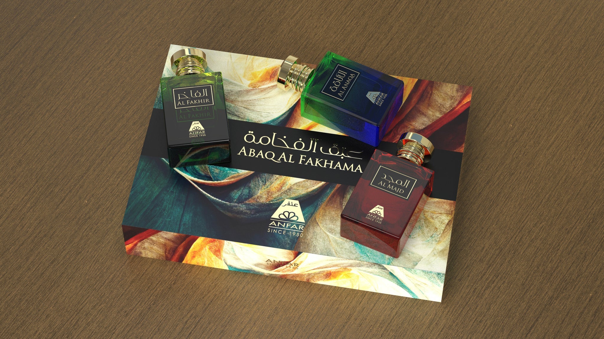 Abaqal Fakhama Luxury Gift Set by Anfar – 3 x 100ml Extrait de Parfum