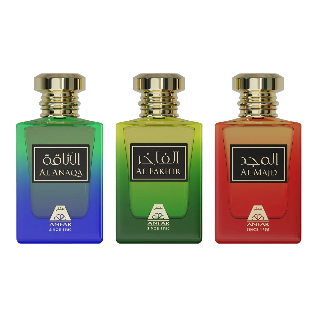 Abaqal Fakhama Luxury Gift Set by Anfar – 3 x 100ml Extrait de Parfum
