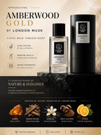 Amberwood Gold - Sweet Soft Amber Perfume (50ml EDP)