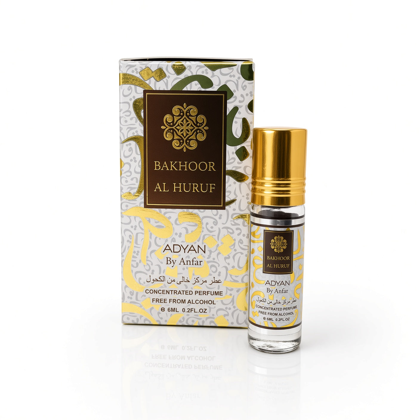 Bakhoor Al Huruf Concentrated Perfume Oil 6ml Roll On by Adyan