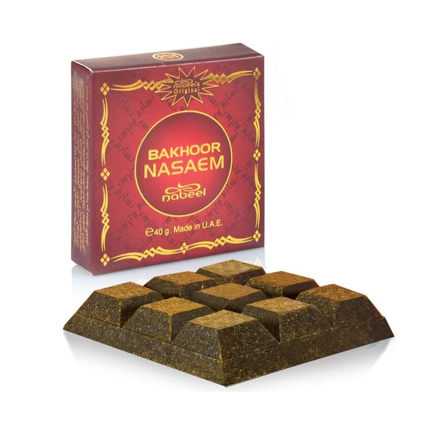 Al Nabeel Oudh Nasaem Incense Bakhoor Bar 40g