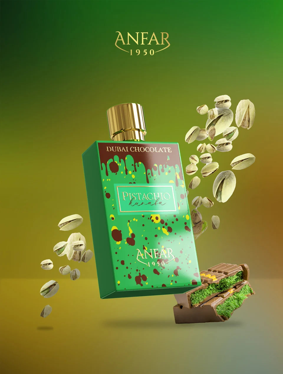 ANFAR 1950 Pistachio Kunafa Dubai Chocolate Perfume