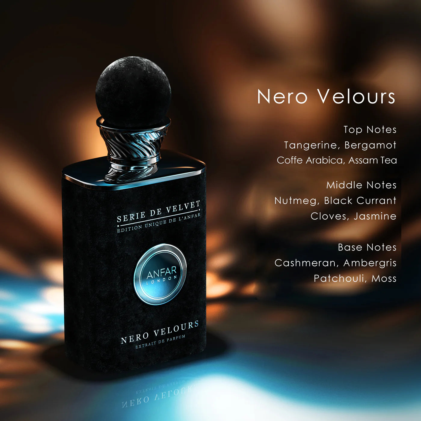 Nero Velours Pour Homme Extrait de Parfum by Anfar London 100ml