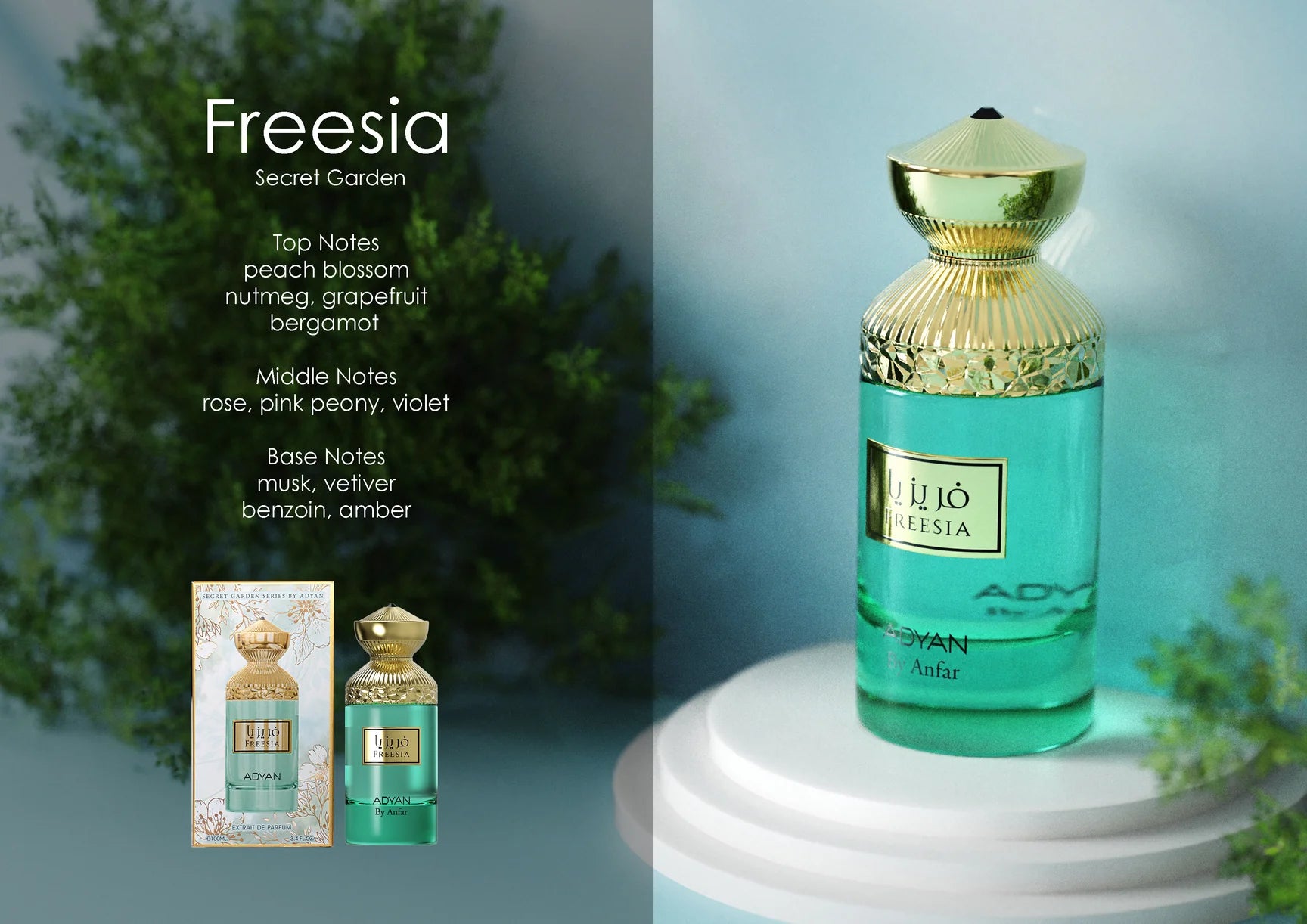 Freesia: Secret Garden by Adyan – Extrait de Parfum (100ml)