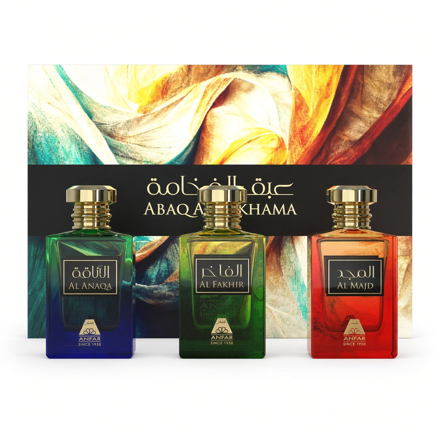 Abaqal Fakhama Luxury Gift Set by Anfar – 3 x 100ml Extrait de Parfum