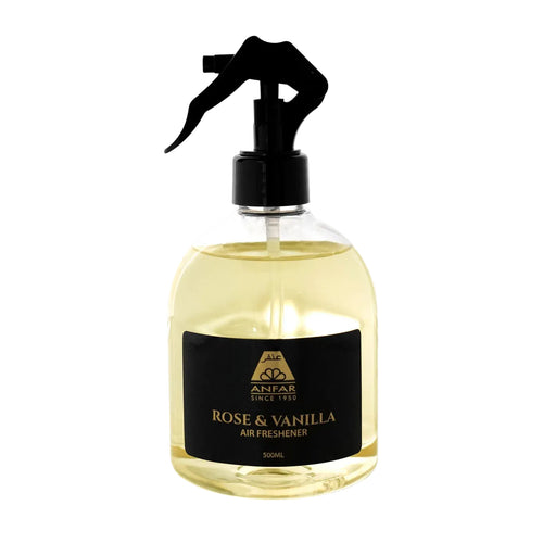 rose vanilla luxury air freshener bottle